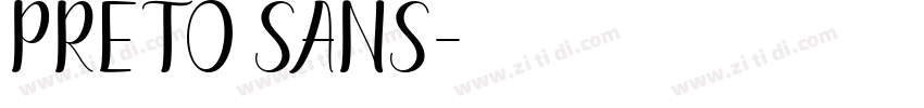 Preto Sans字体转换